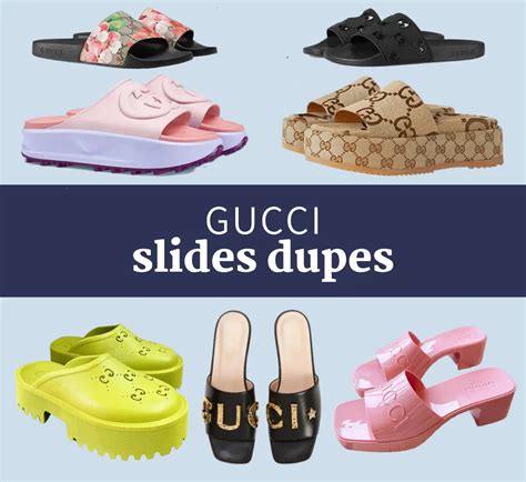 gucci rubber slide sandal dupe|Gucci rubber slide sandals outfit.